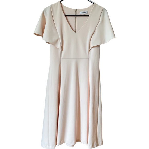 ✨Powder pink Calvin Klein dress is great condition!✨ - Picture 1 of 5